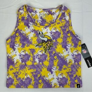 *NEW* NFL Minnesota Vikings Certo Crop Fitted Tank Women’s Large